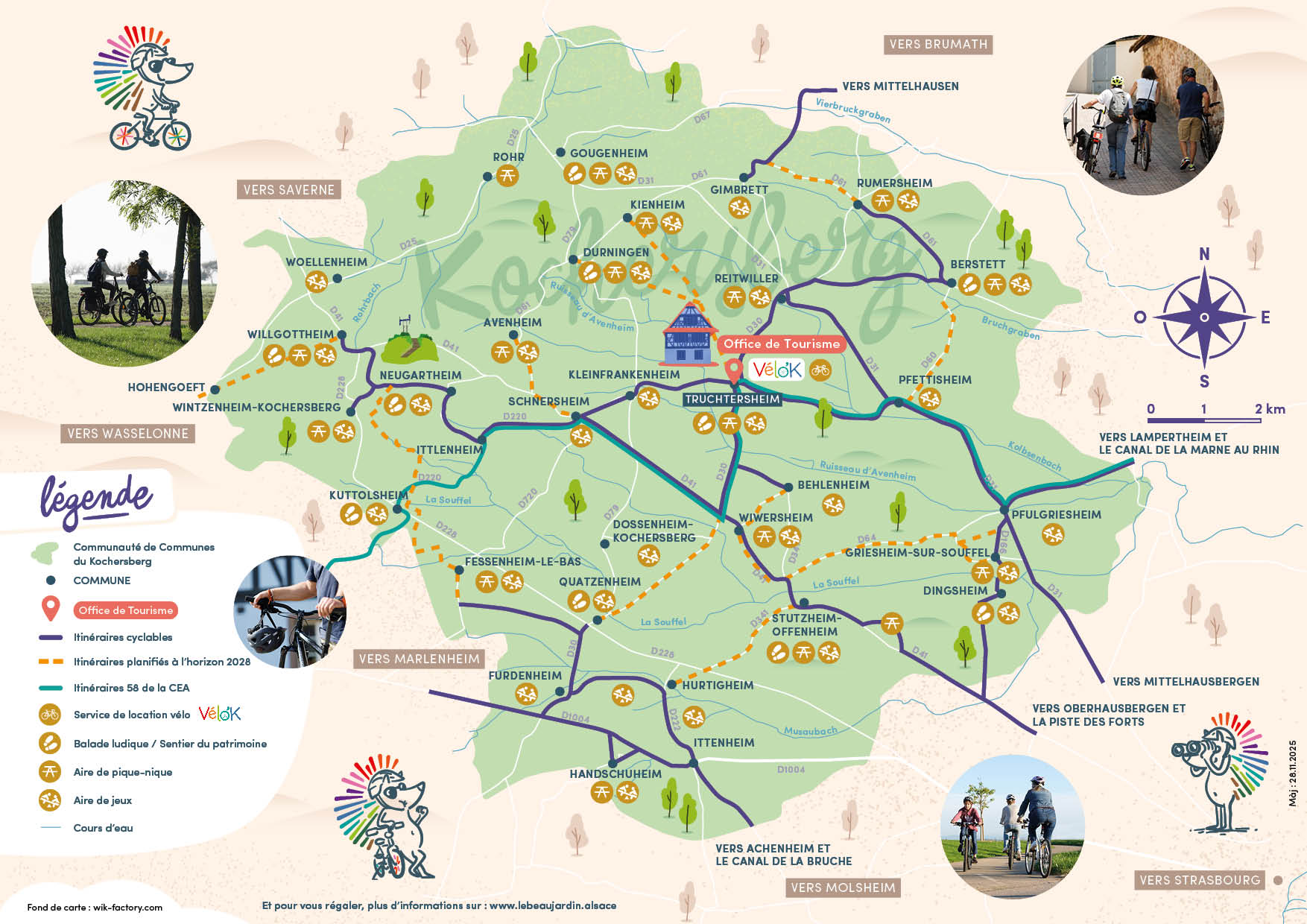 carte itineraires cyclables grand public BD2 28_11_2025