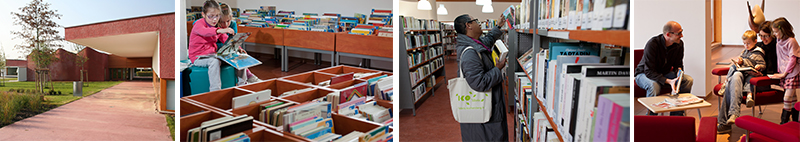 montage photos lecture publique