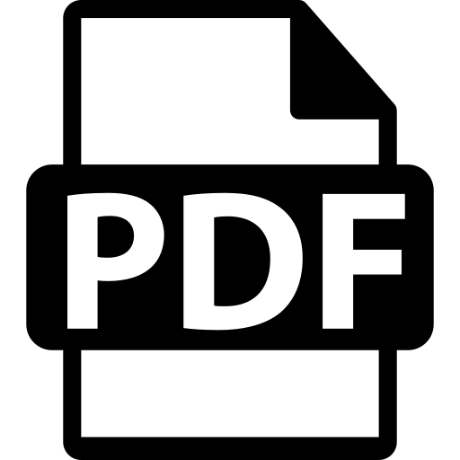 symbole de format de fichier PDF